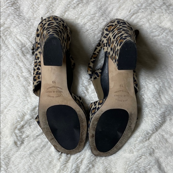 Anyi Lu Electra Leopard Print Women's Sandals - Picture 3 of 8